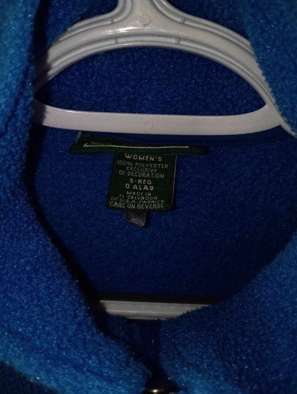 Vintage L.L. Bean Full-Zip Fleece Vest Royal Blue Size Blue Size Small Regular